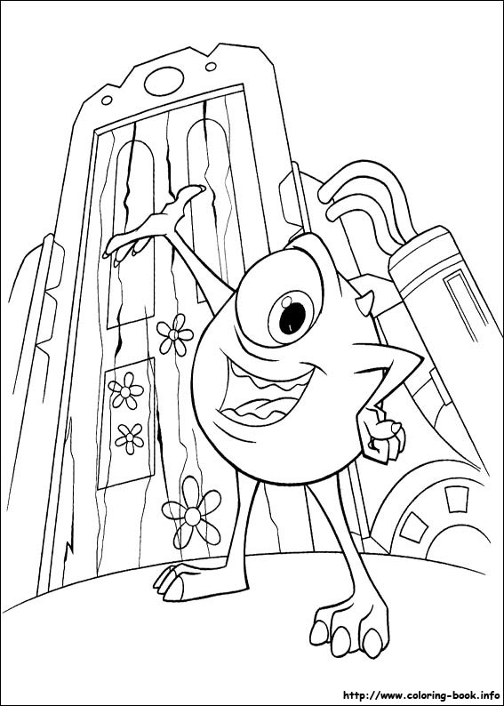 Monsters, inc. coloring picture